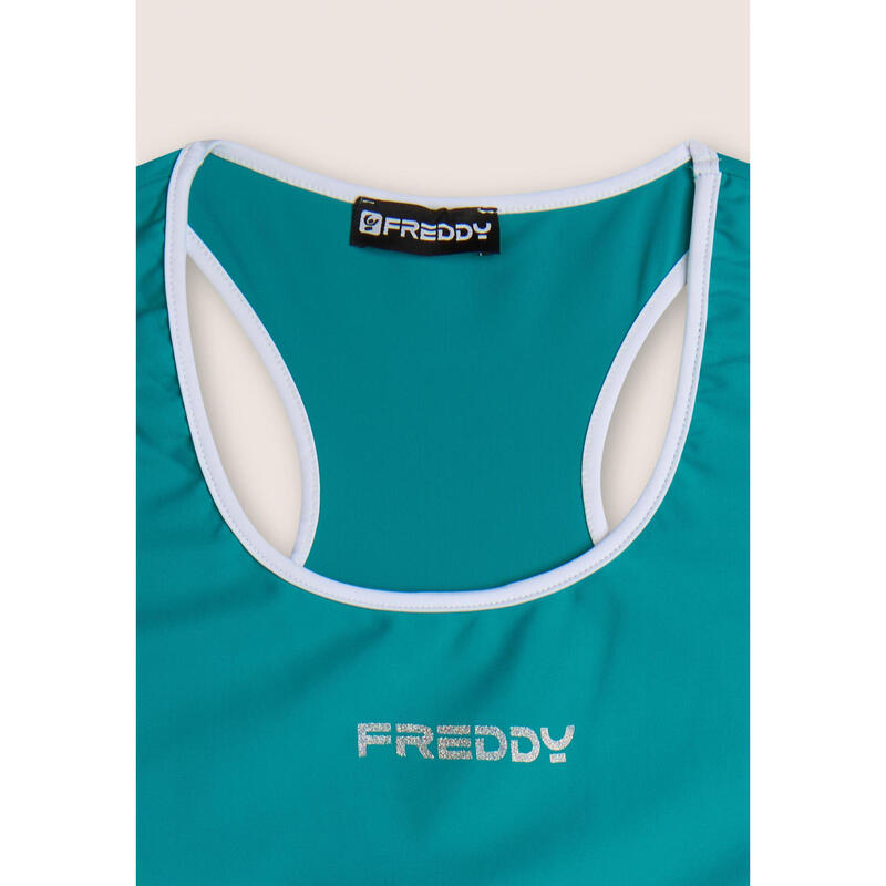 Brassière de sport avec soutien moyen et rebords contrastés