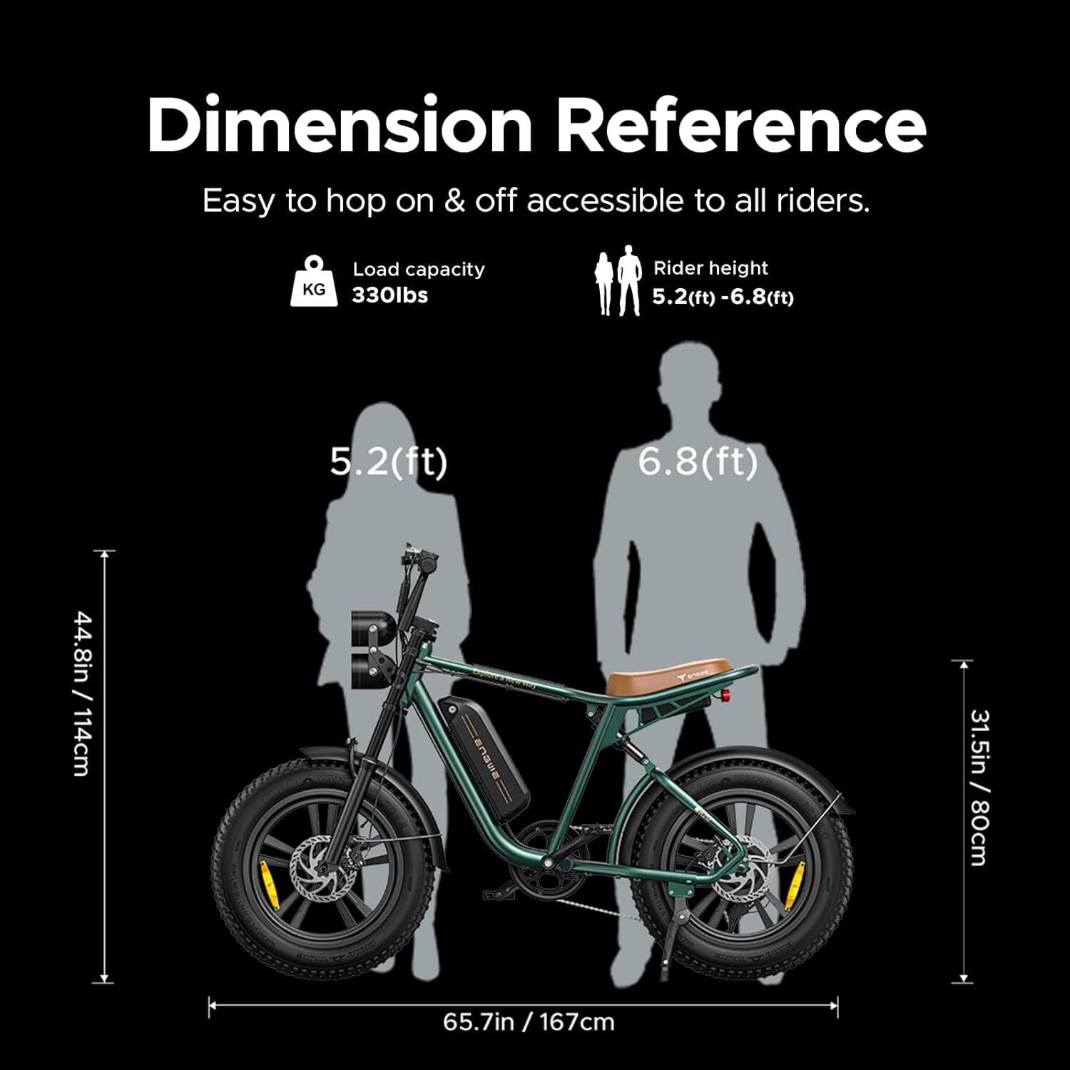 Bicicleta eléctrica ENGWE M20 de 20 pulgadas, batería dual de 48 V y 26 Ah 6/7