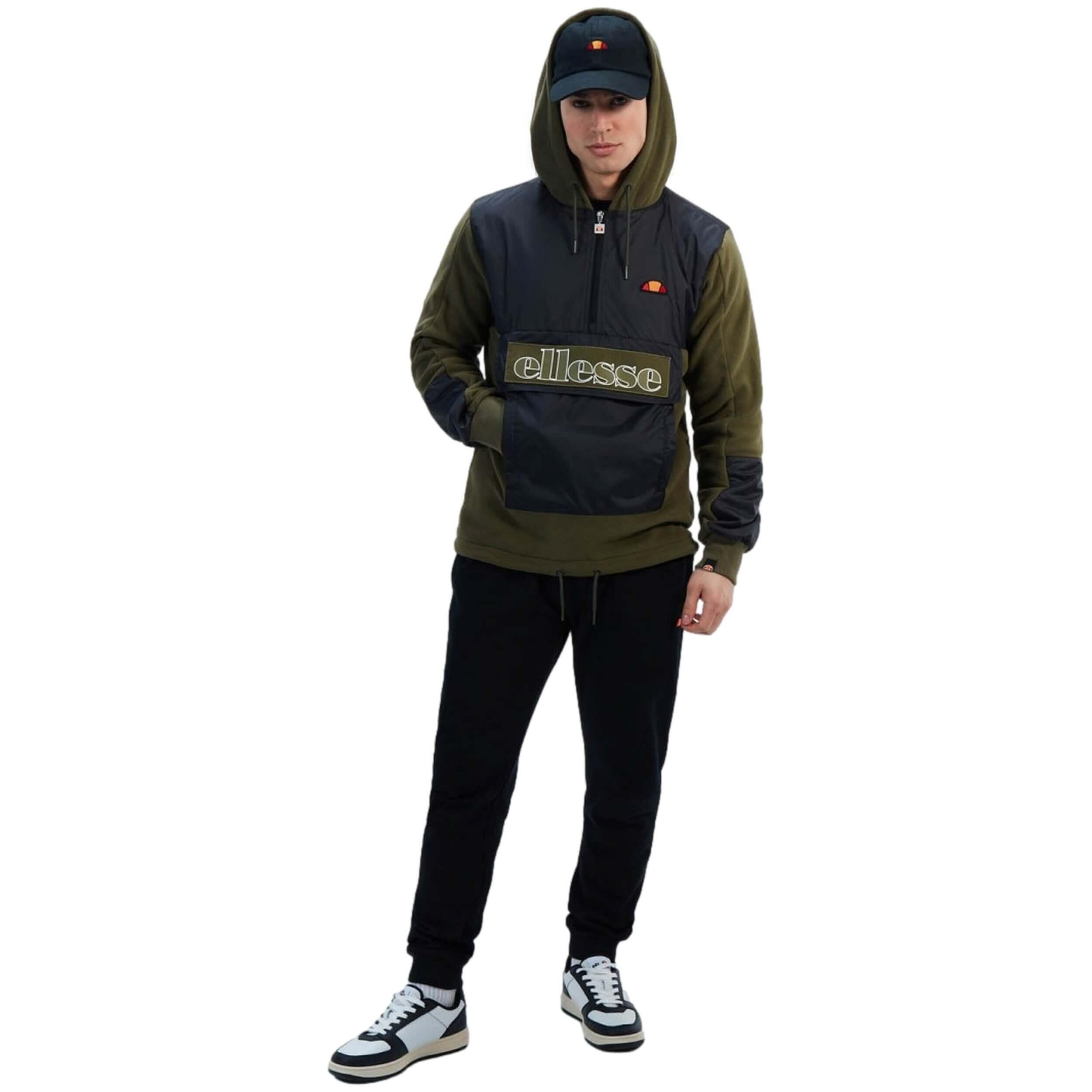 Sweat à capuche Ellesse modèle SHR07433-GREEN pour homme 2/5