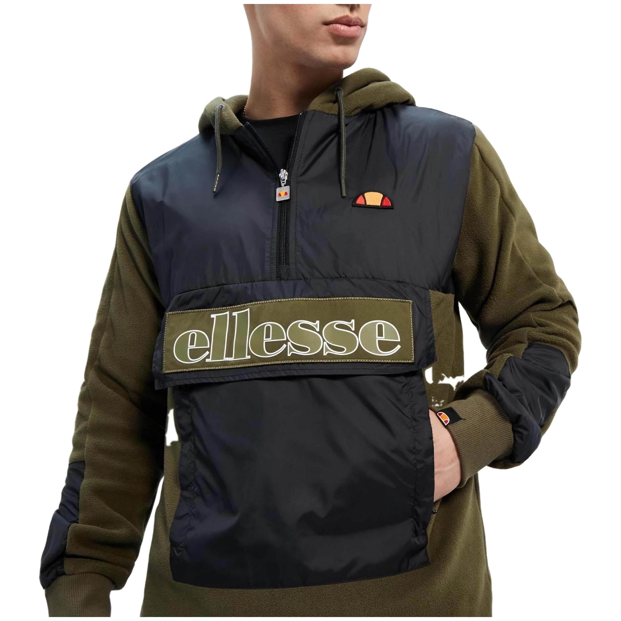 Sweat à capuche Ellesse modèle SHR07433-GREEN pour homme 4/5