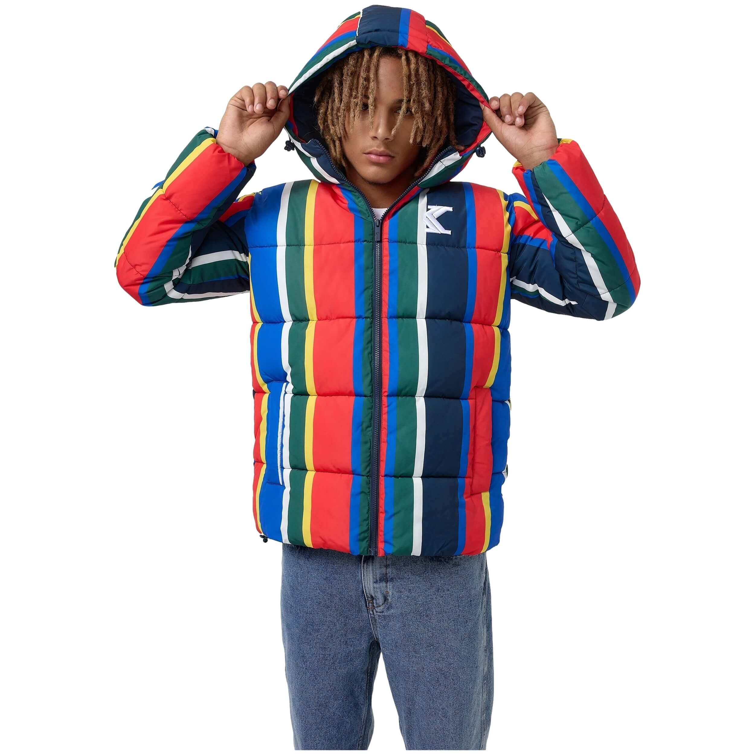 Casaco karl kani og stripe para homem