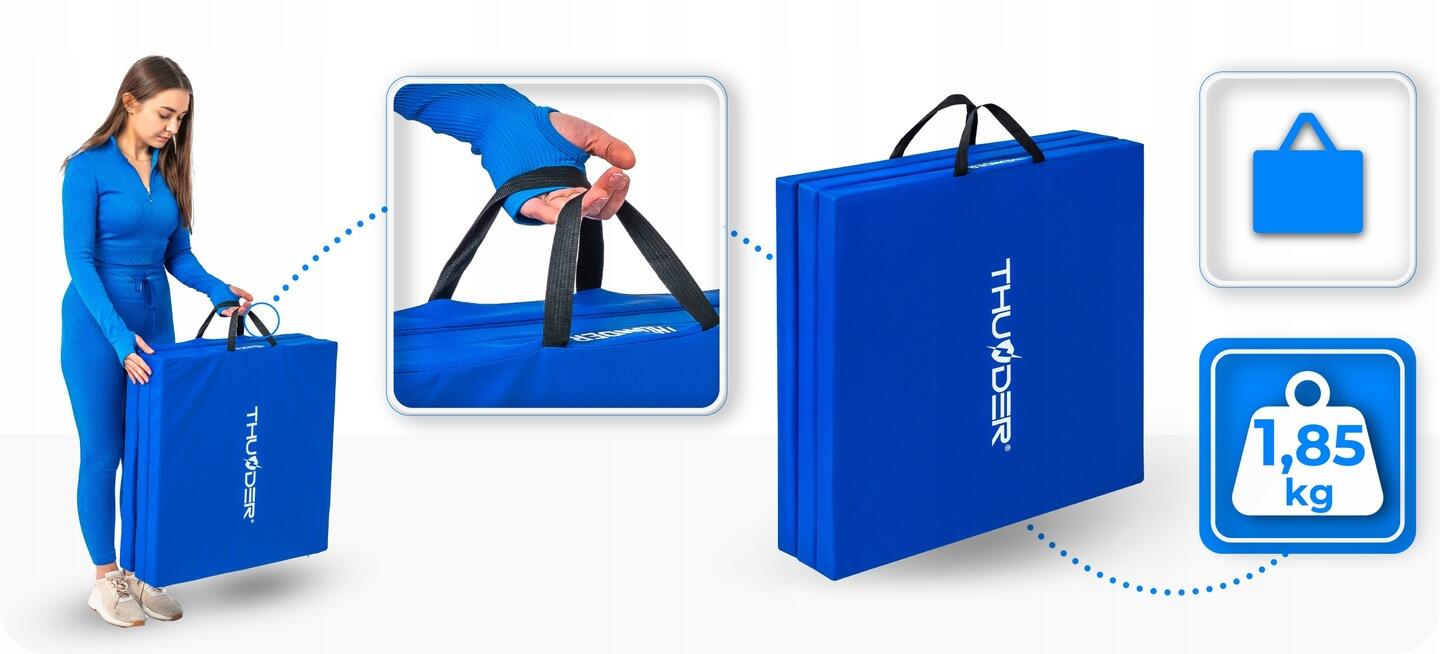 Matelas de gymnastique pliable pour exercices 180x60x5 3/7