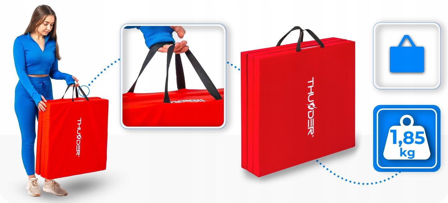 Matelas de gymnastique pliable pour exercices 180x60x5 3/7
