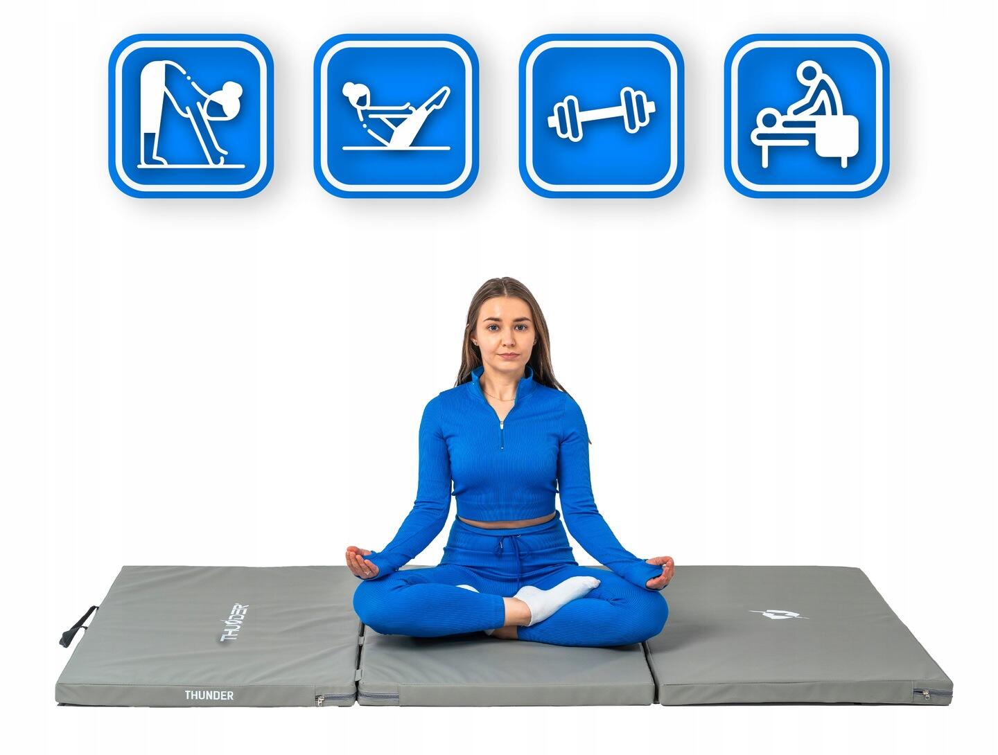 Matelas de gymnastique pliable pour exercices 197x100x5 4/7