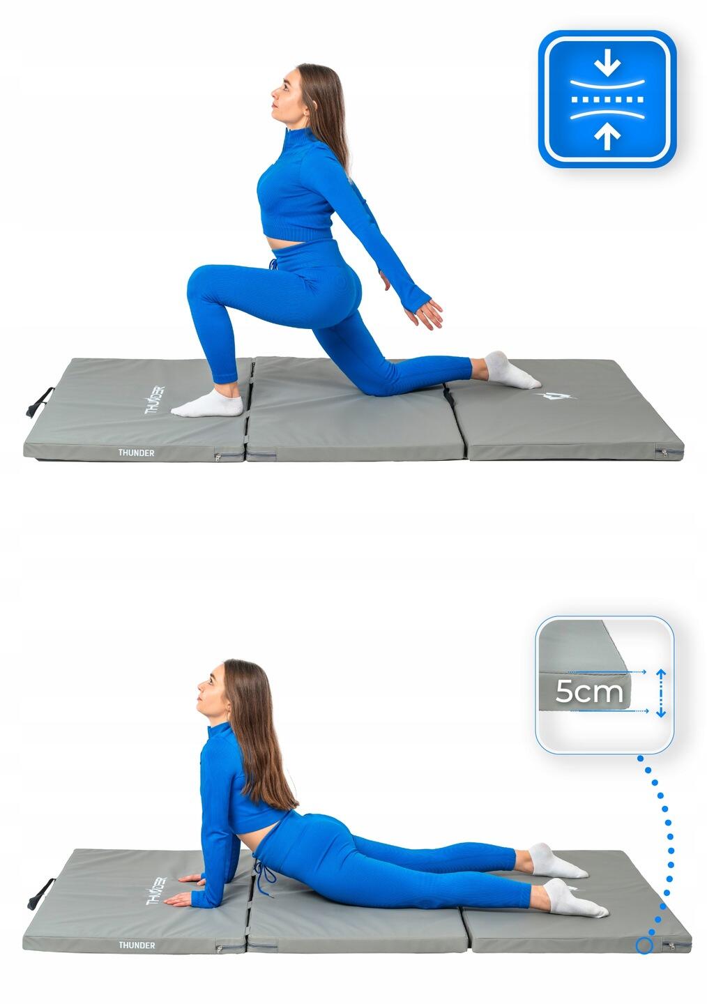 Matelas de gymnastique pliable pour exercices 197x100x5 5/7