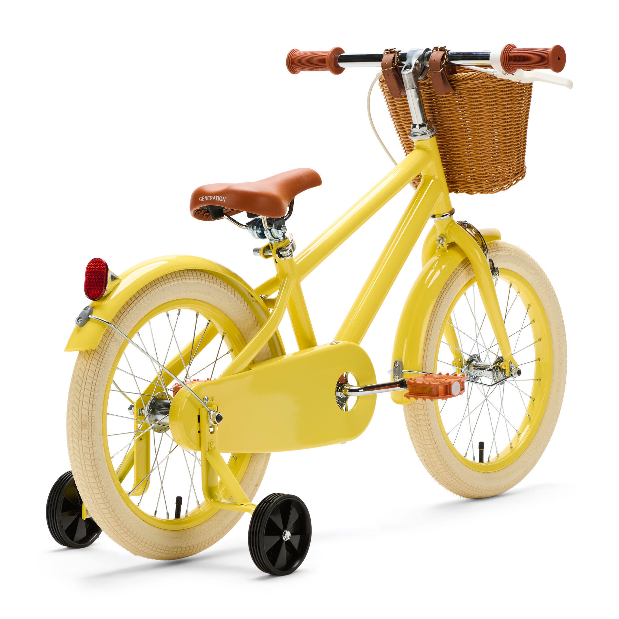 Generation Retro 16 pulgadas Amarillo – Bicicleta Infantil con Cesta 3/5