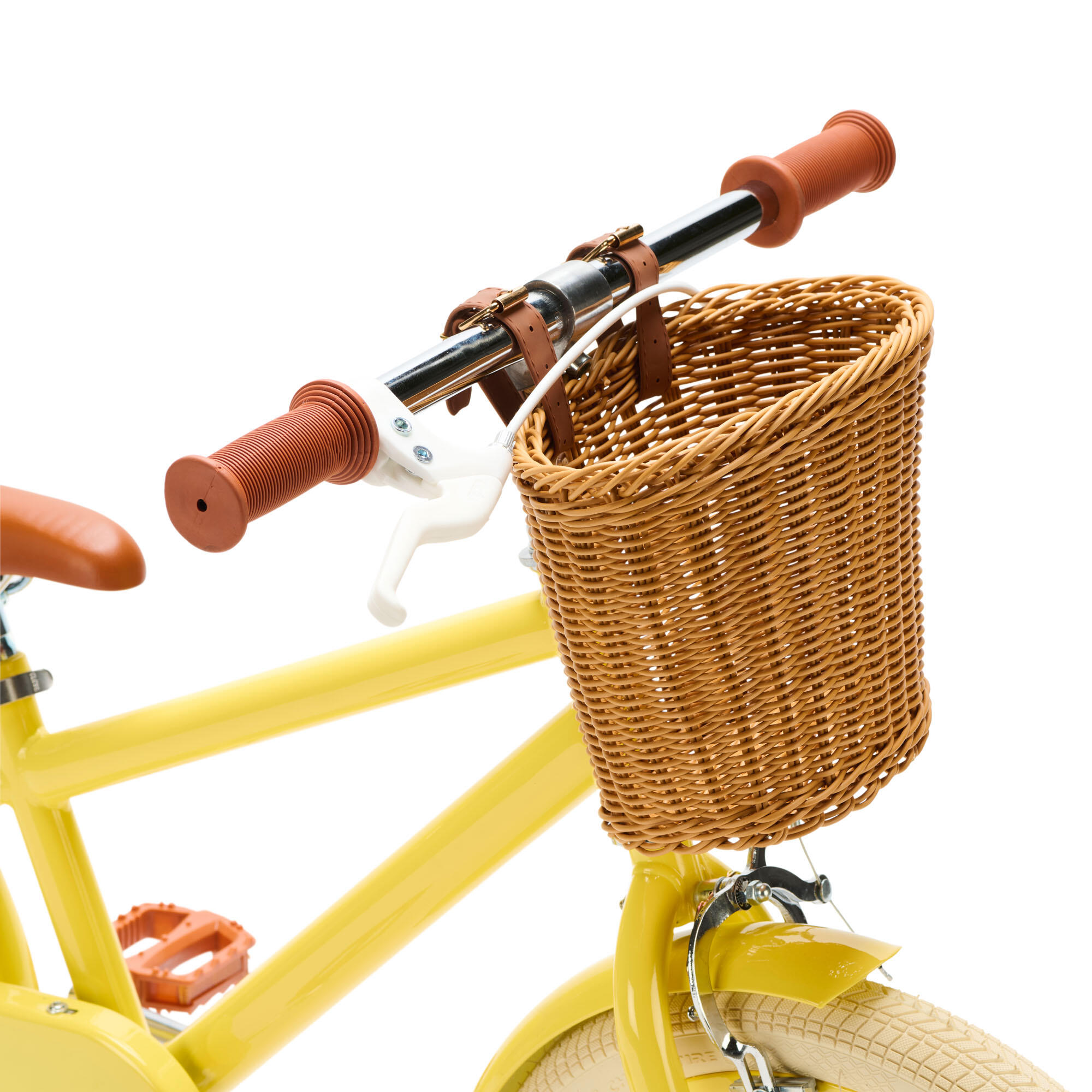 Generation Retro 16 pulgadas Amarillo – Bicicleta Infantil con Cesta 5/5