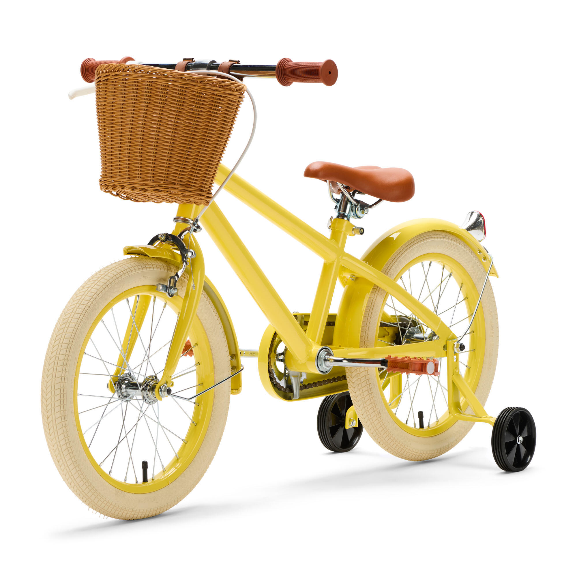 Generation Retro 16 pulgadas Amarillo – Bicicleta Infantil con Cesta 2/5