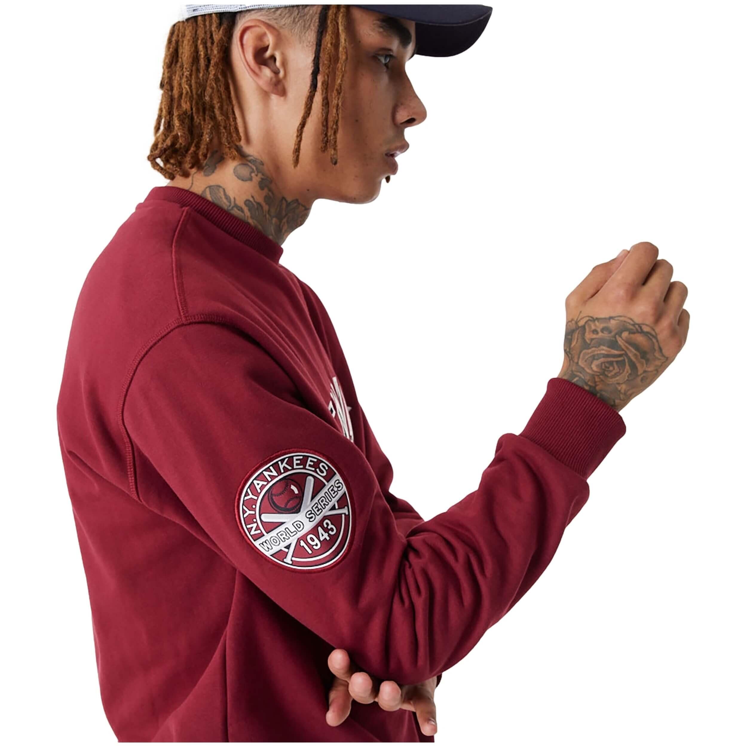 Felpa New era Pull Crew Neck New York Yankees Mlb Large per unisex