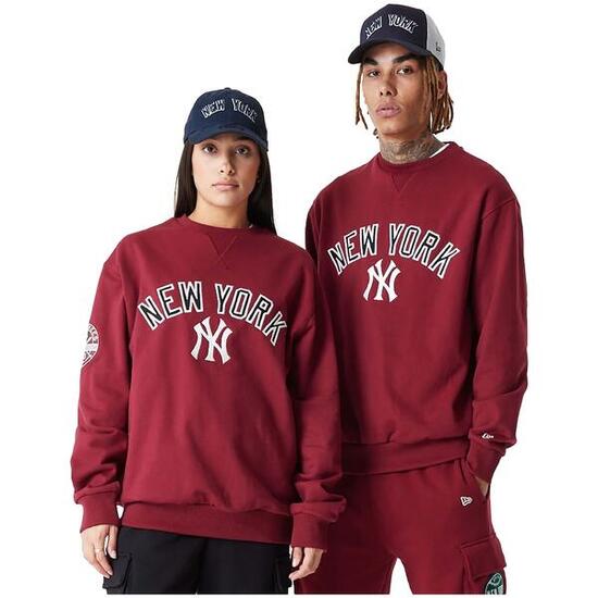 Felpa New Era Bordeaux con Logo NY