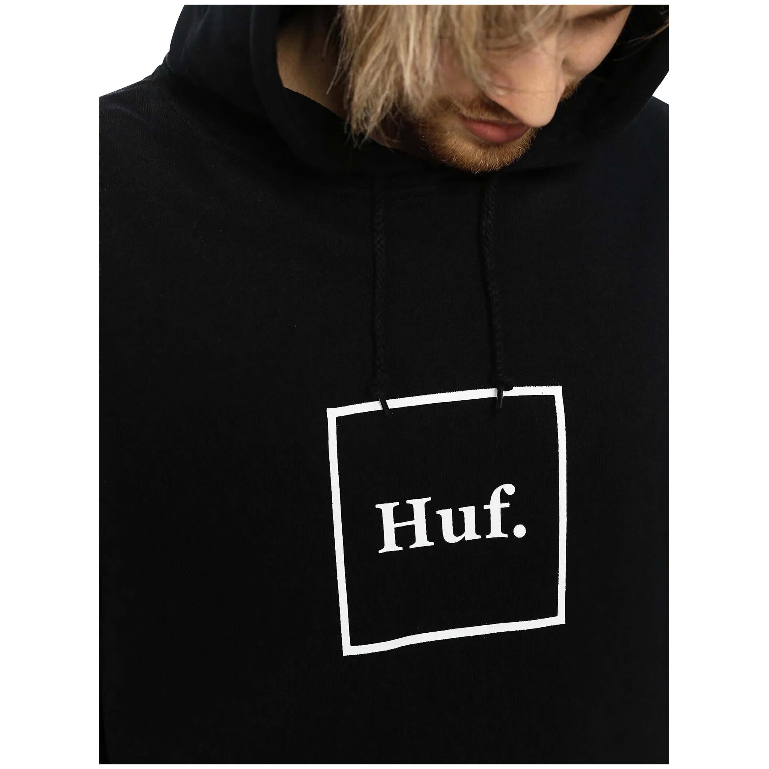 Sweat à capuche Huf modèle PF00098-BLACK pour homme 3/4