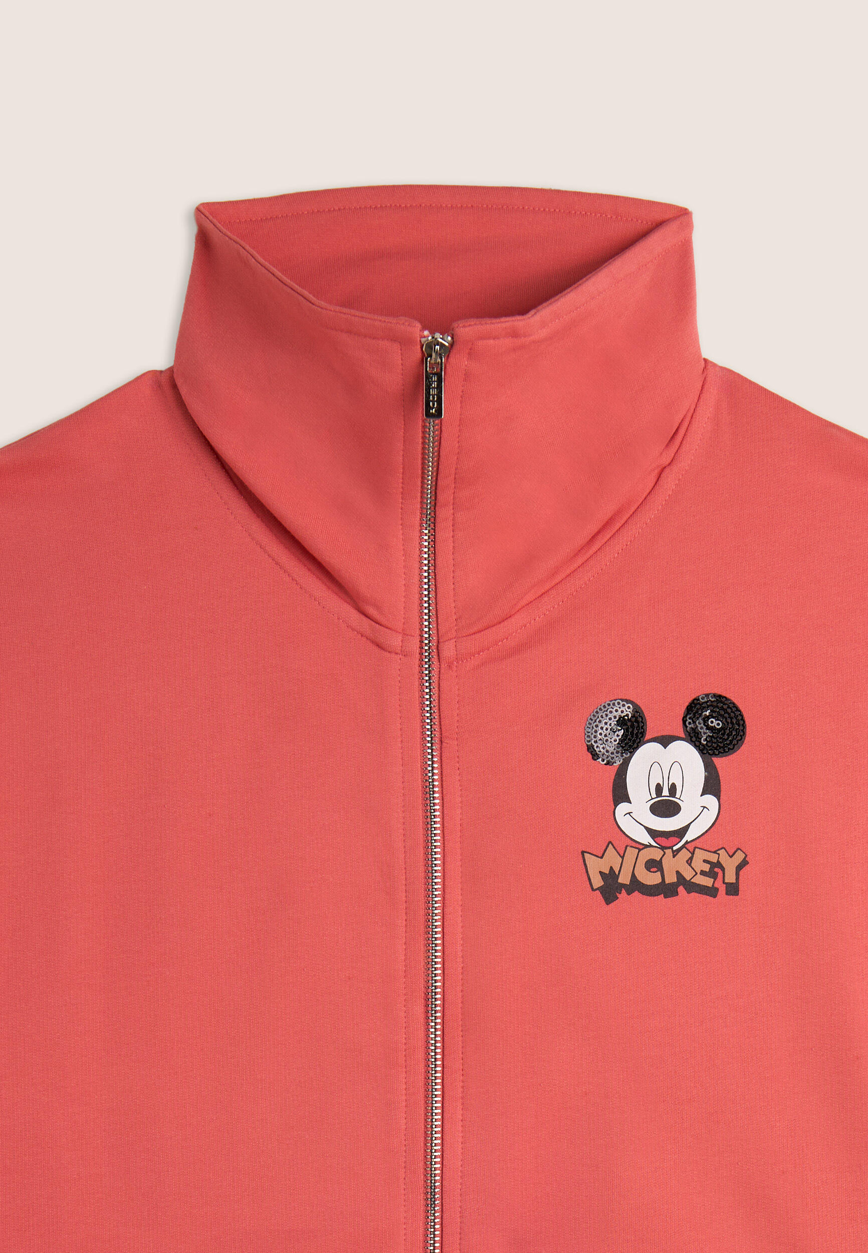 Felpa collo alto e zip comfort fit Mickey Mouse 3/3
