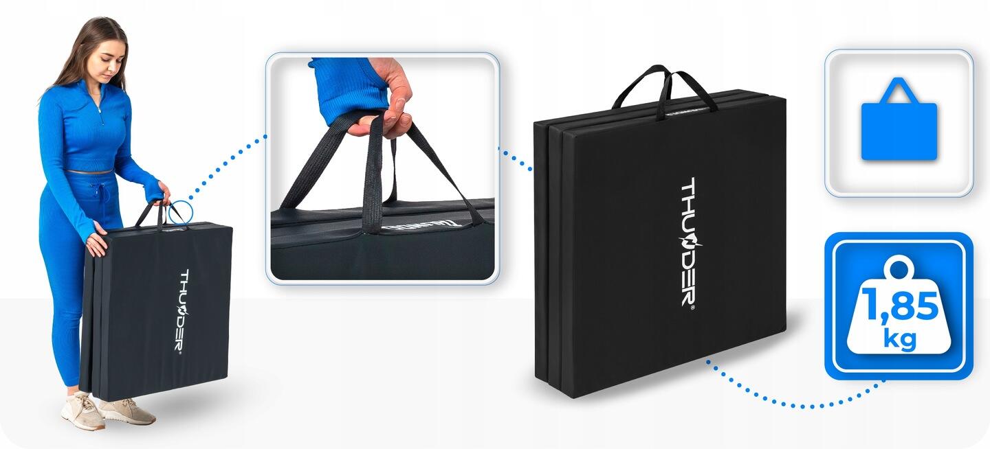 Matelas de gymnastique pliable pour exercices 180x60x5 3/7
