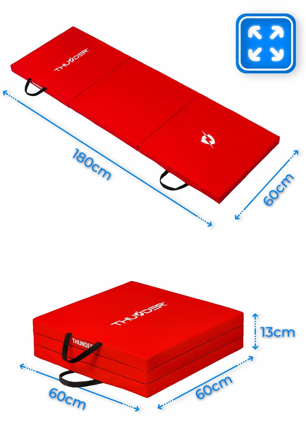 Matelas de gymnastique pliable  pour exercices 180x60x4 2/7