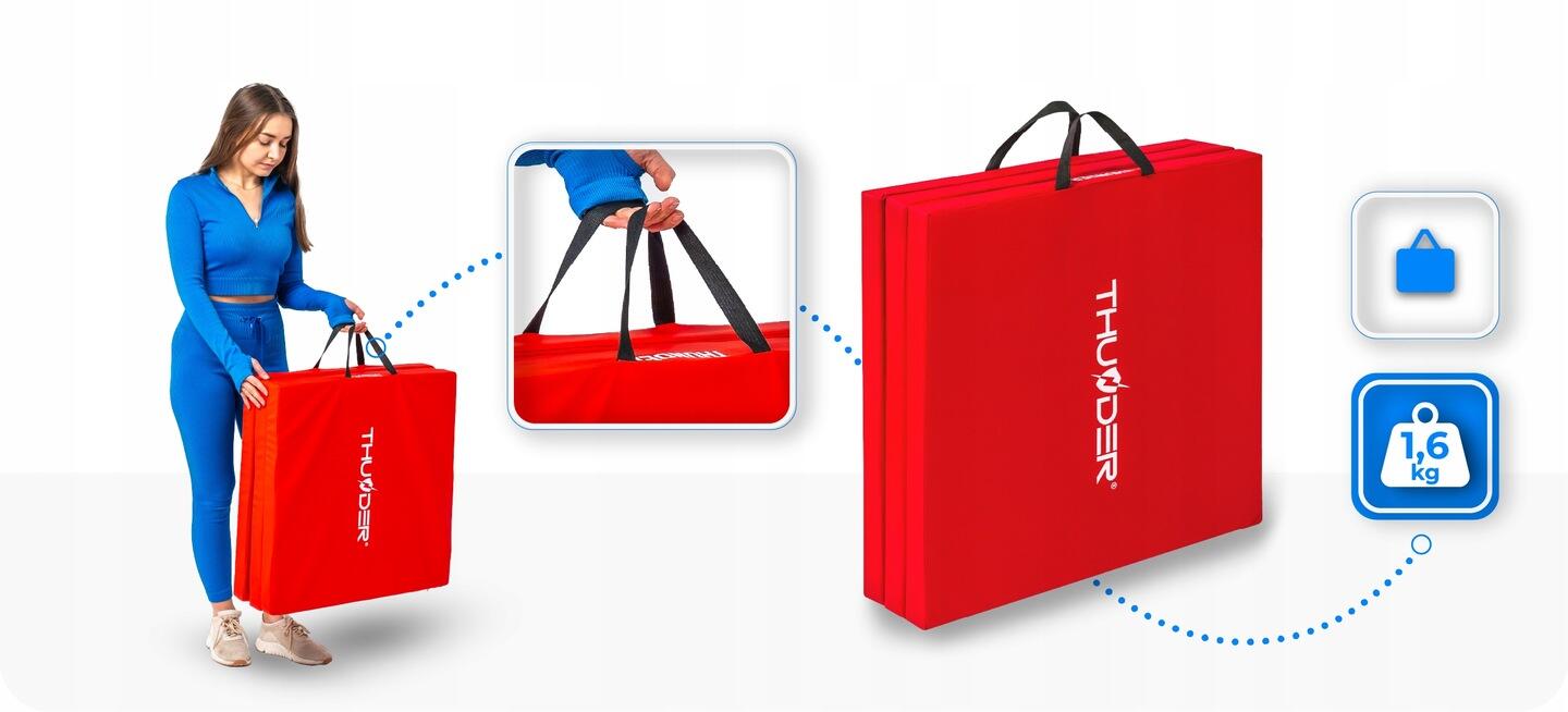 Matelas de gymnastique pliable  pour exercices 180x60x4 3/7