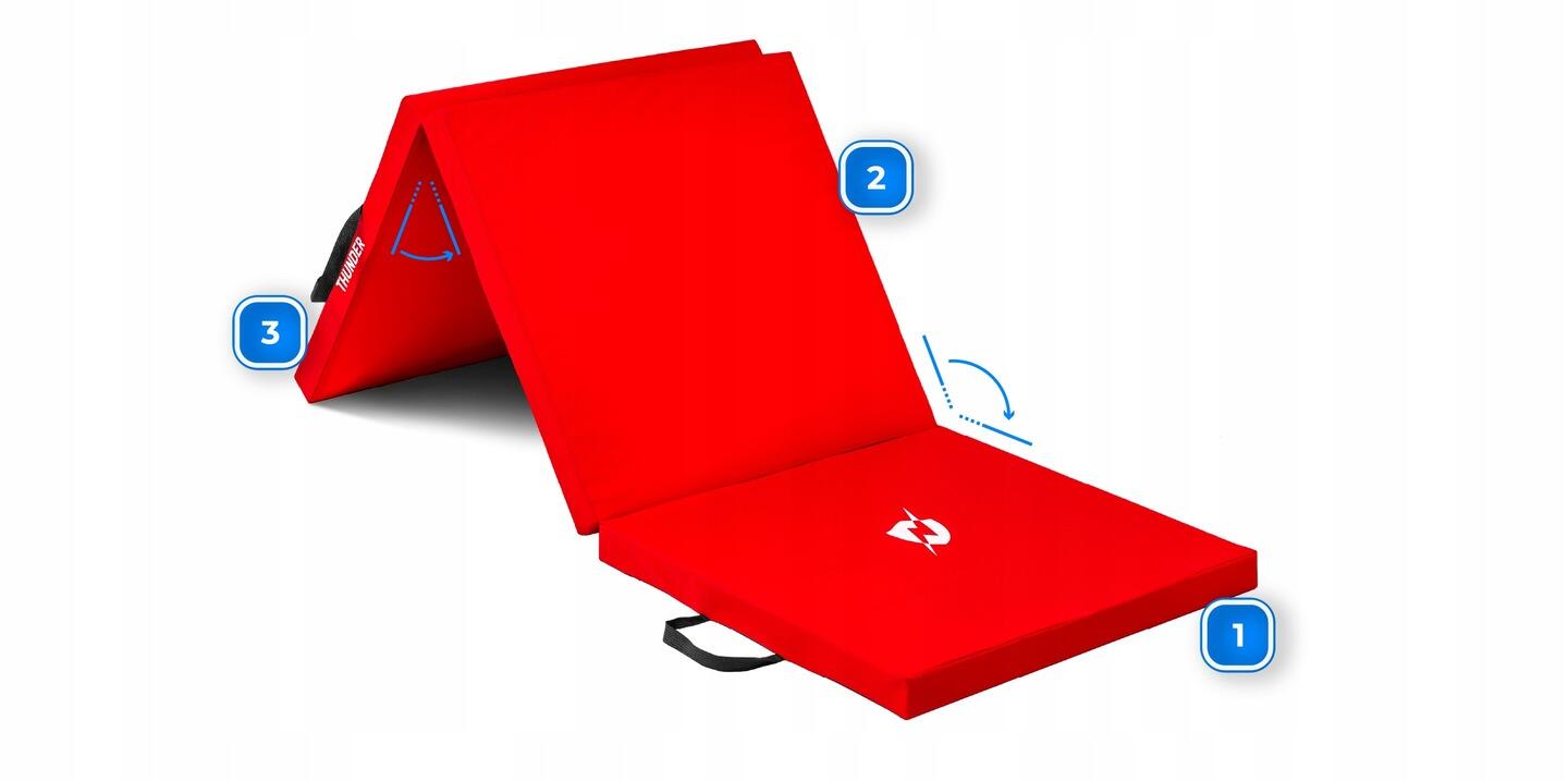 Matelas de gymnastique pliable  pour exercices 180x60x4 7/7