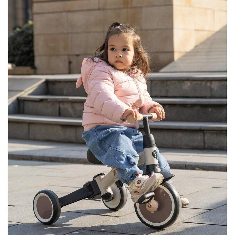 Qplay Stager Tricycle 3-en-1 - Pliable - Noir/Or