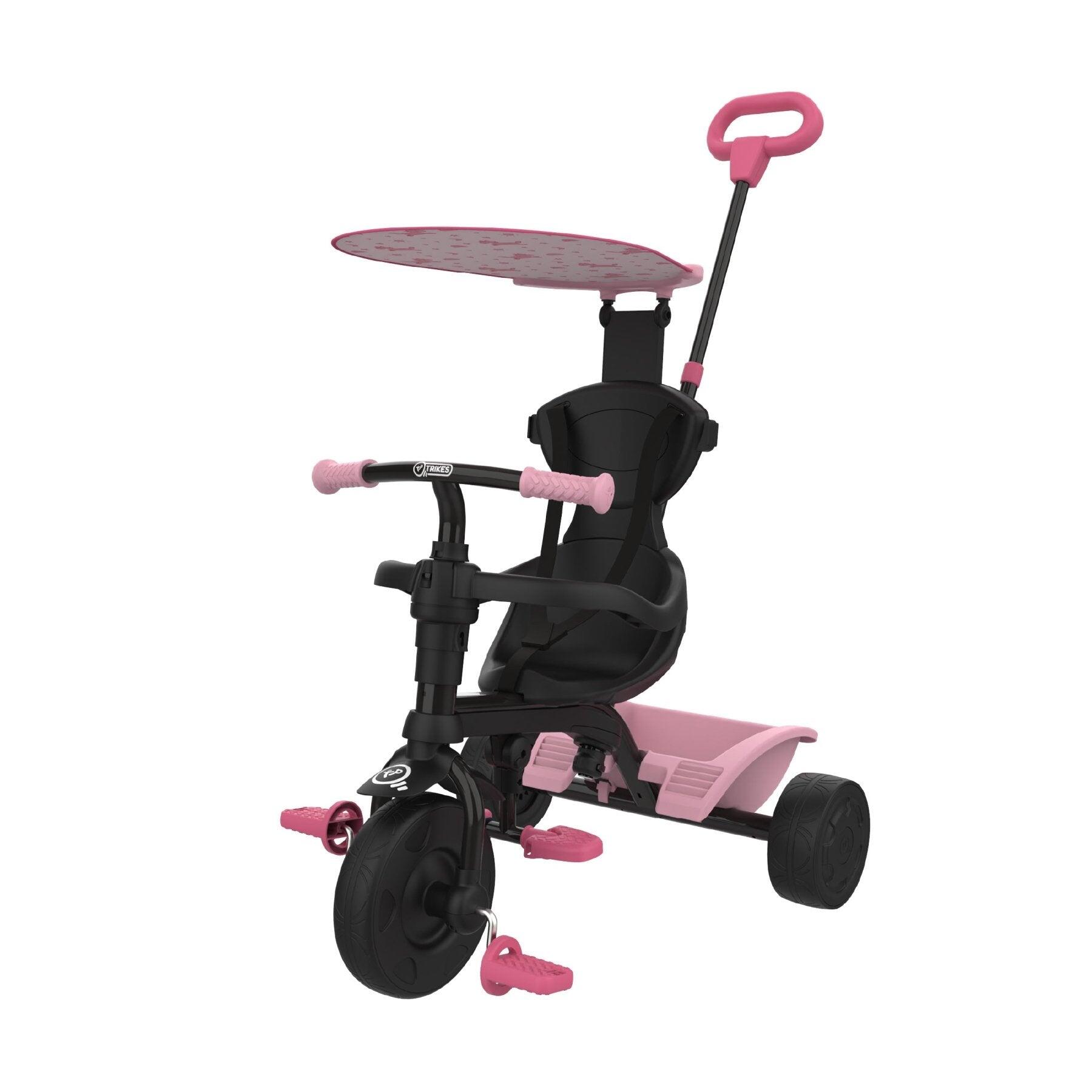 TP TOYS Entwicklungsfähiges 4-in-1-Dreirad DINO Schwarz