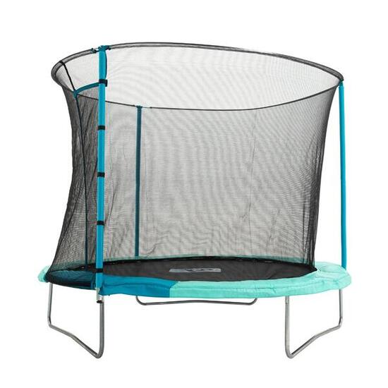 Trampoline rond ouverture igloo métal D244cm