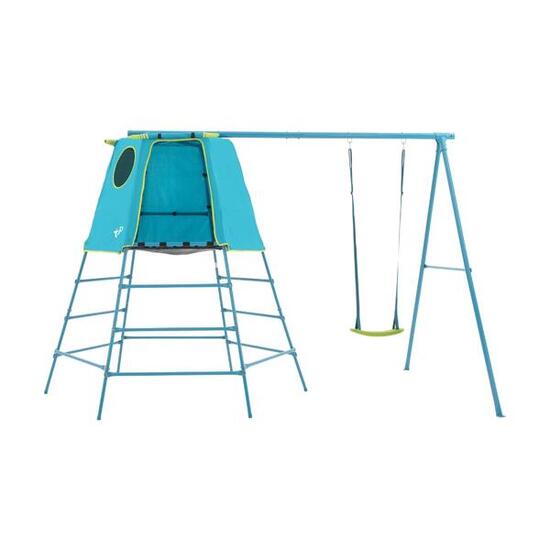 Veränderbarer Spielplatz Klettergerüst EXPLORER TOUR Blau H201cm