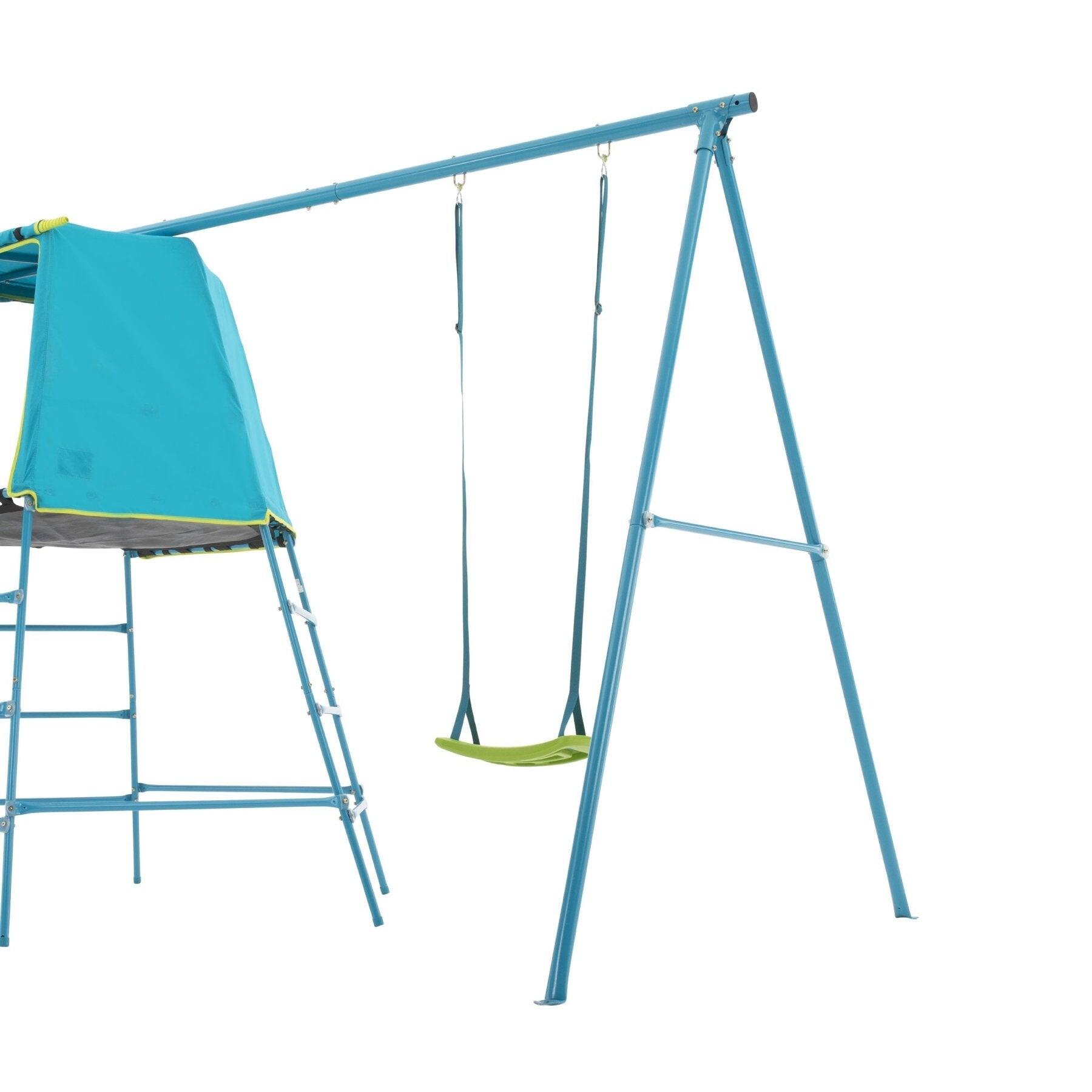 Evoluerend schommelportaal EXPLORER TOUR blauw H201cm 3/5