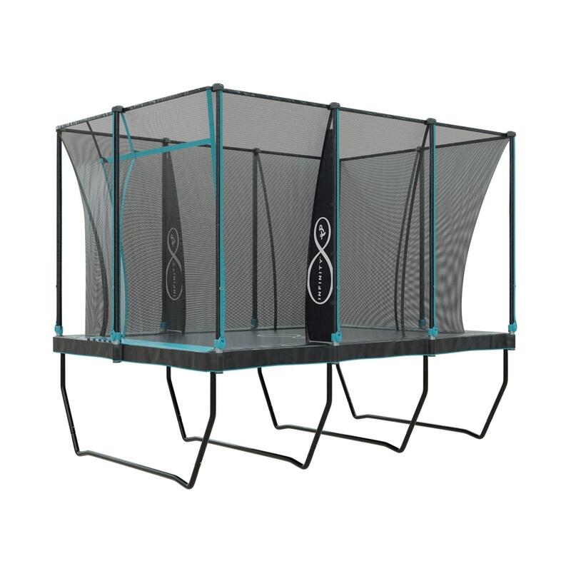 Trampoline rectangulaire INFINITY Métal 376x253cm