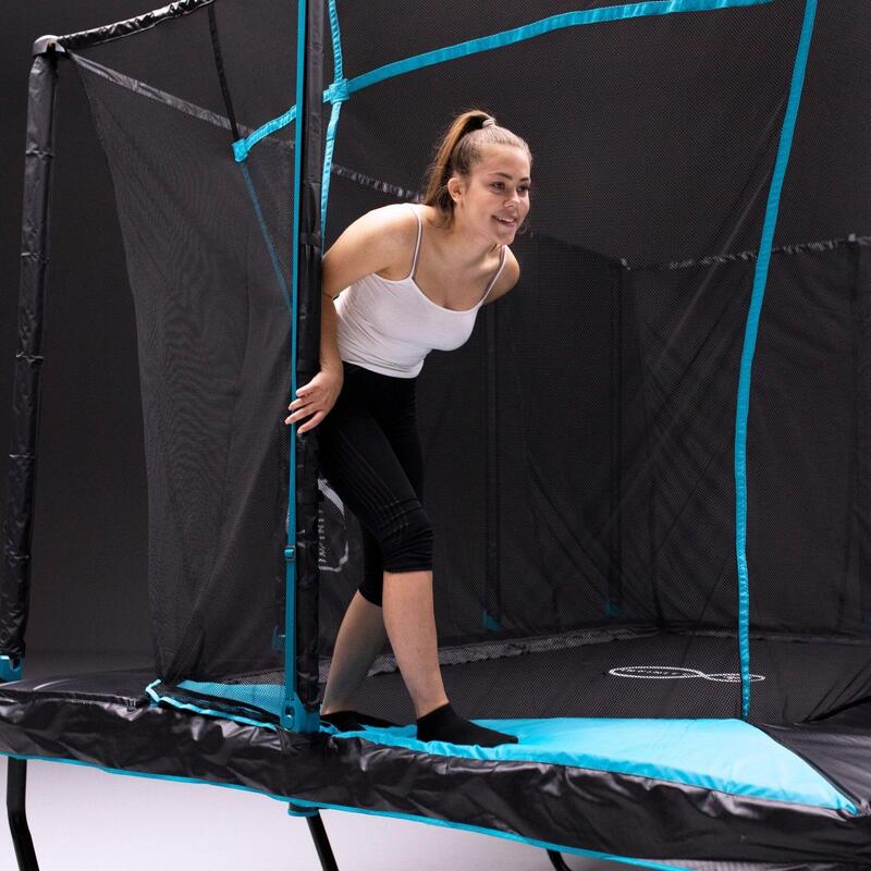Trampoline rectangulaire INFINITY Métal 376x253cm