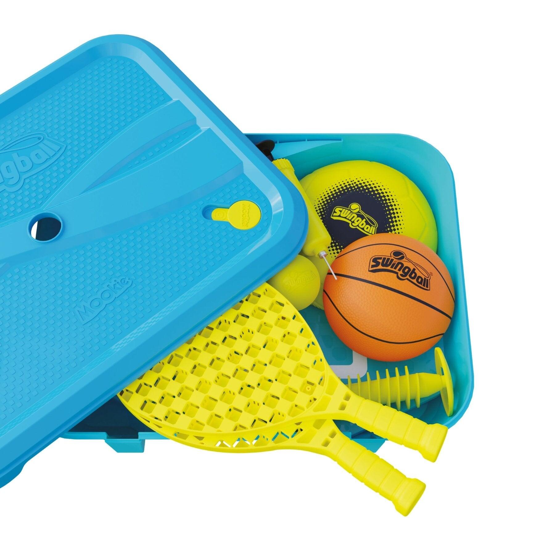 Swingball 3-in-1 Spiele-Set für alle Oberflächen – 1. Altersstufe  Blau 4/6