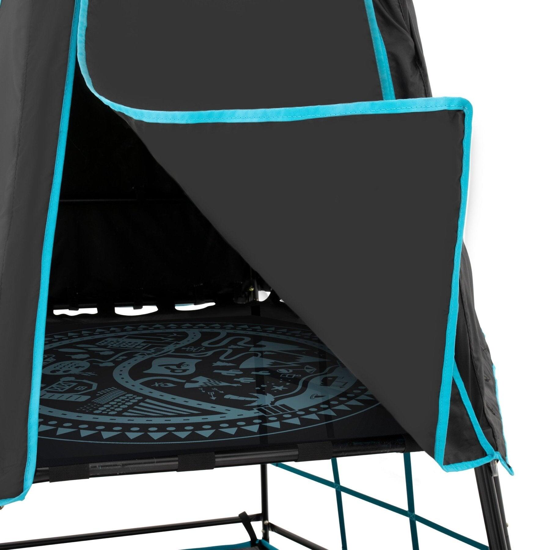 Evoluerende speelstructuur met ballenbad EXPLORER TOUR zwart H201cm 5/5