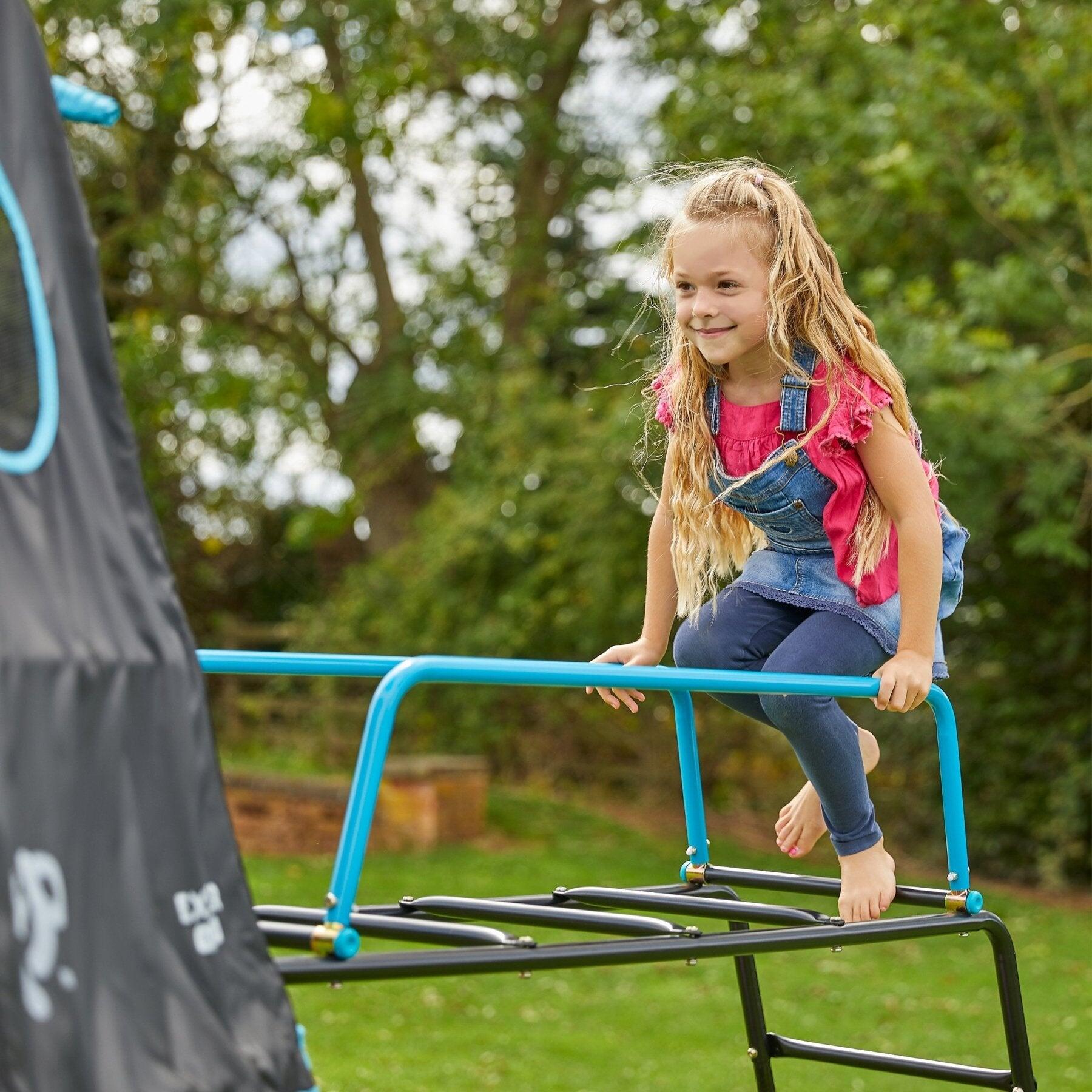 Area giochi evolutiva con ponte delle scimmie EXPLORER TOUR nero H201cm 2/5
