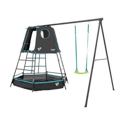 Veränderbarer Spielplatz Klettergerüst EXPLORER TOUR Schwarz H201cm