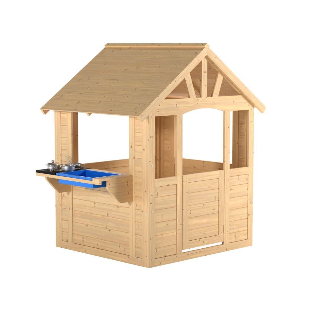 Kinderspielhaus mit Outdoor-Küche  Braun FSC® 5/5