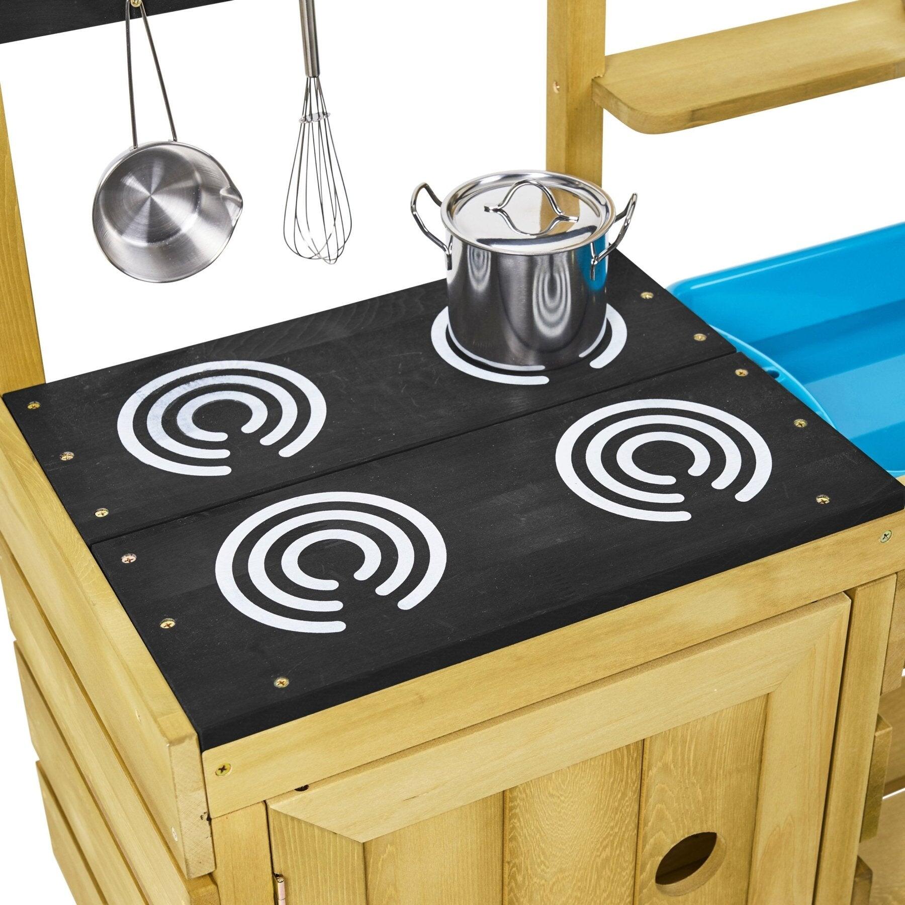 Cuisine d'extérieur pour enfant JUNIOR CHEF bois FSC® 3/5