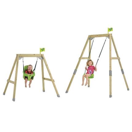 Portique balançoire 2 en 1 évolutif FOREST ACORN bois H200cm