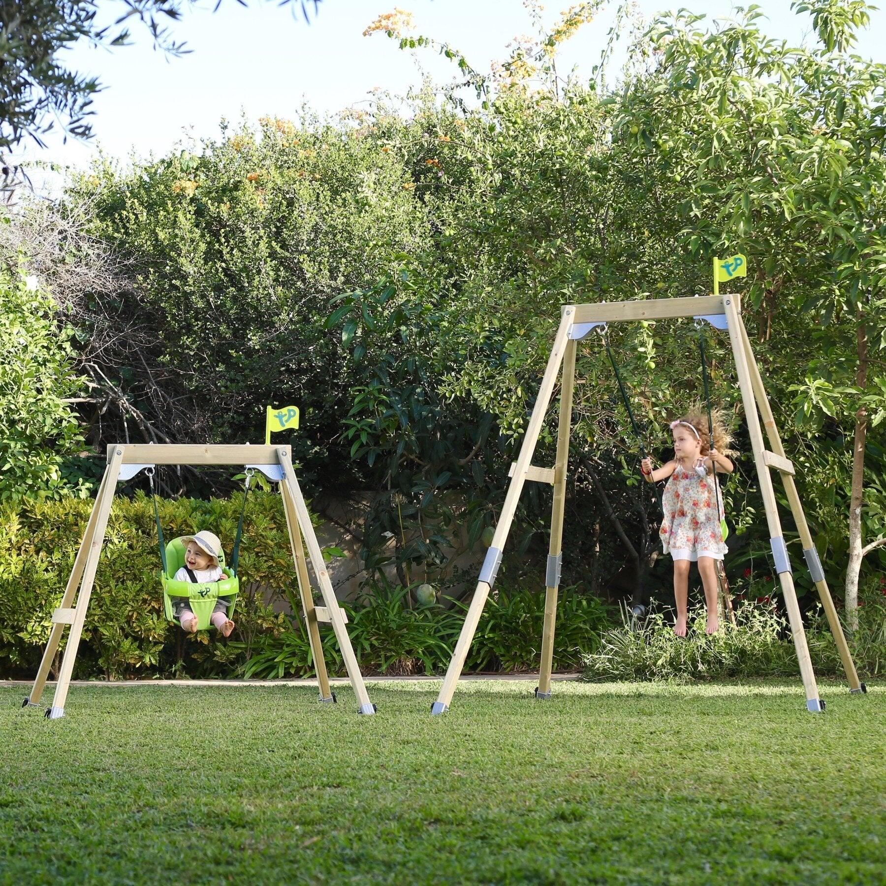 Portique balançoire 2 en 1 évolutif FOREST ACORN bois H200cm 5/5