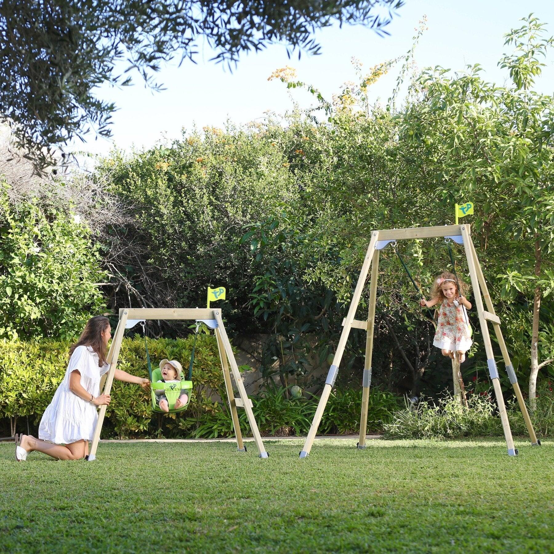 Portique balançoire 2 en 1 évolutif FOREST ACORN bois H200cm 2/5