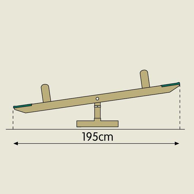 Draaiwip  bruin FSC® 4/4