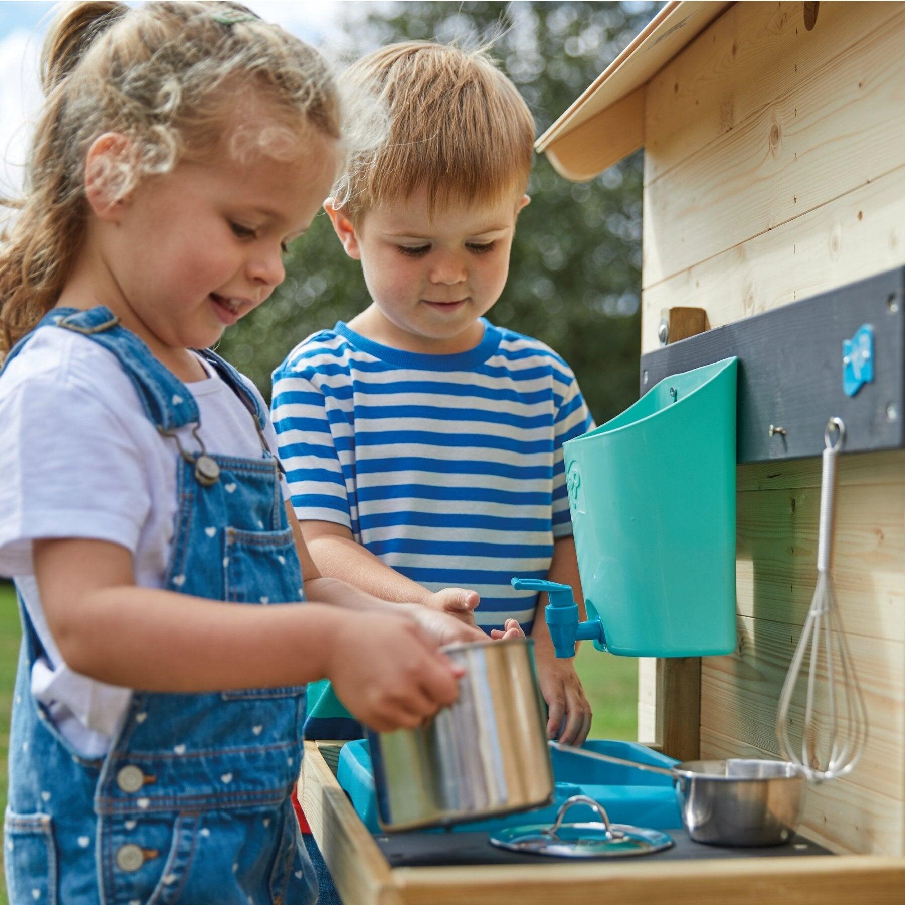 Kinderspielhaus im Chalet-Stil mit Outdoor-Küche PRAIRIE Braun FSC® 5/5