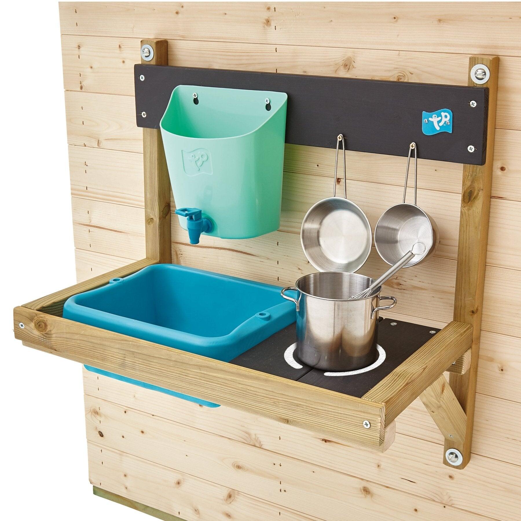 Kinderspielhaus im Chalet-Stil mit Outdoor-Küche PRAIRIE Braun FSC® 3/5