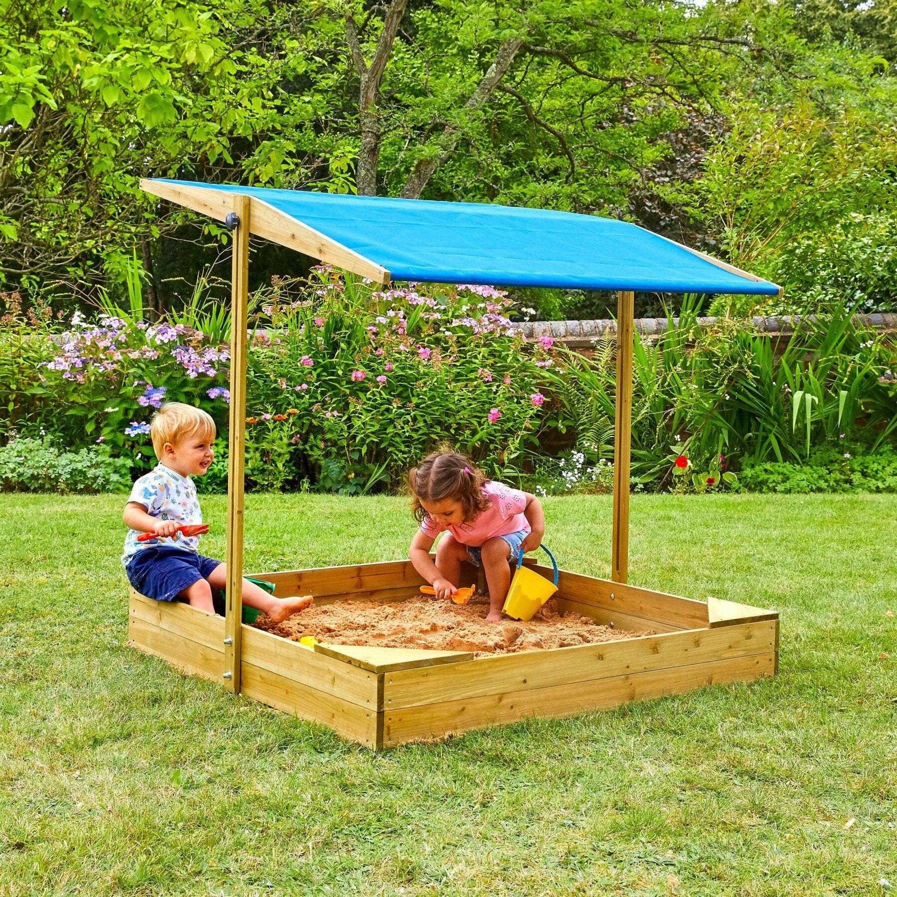 Bac à sable avec auvent  bois FSC® 2/5