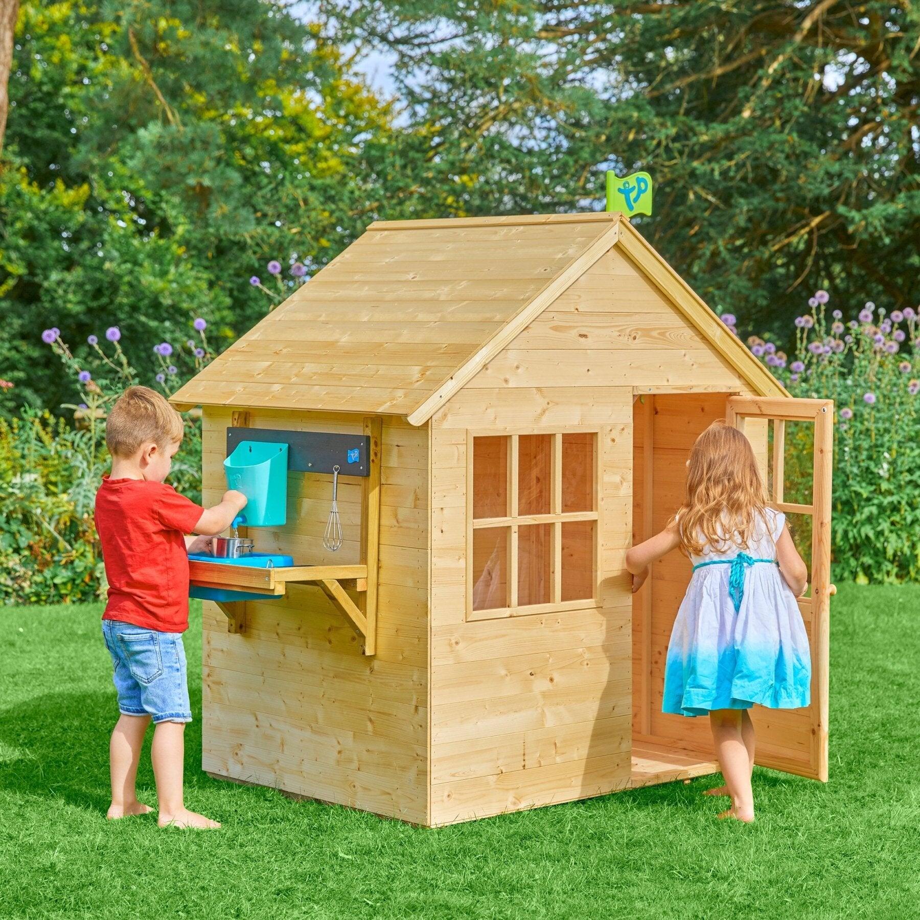 Kinderhuisje met buitenkeuken REFUGE bruin FSC® 2/5