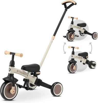 Qplay Stager Dreirad 3-in-1 - Faltbar - Schwarz/Gold