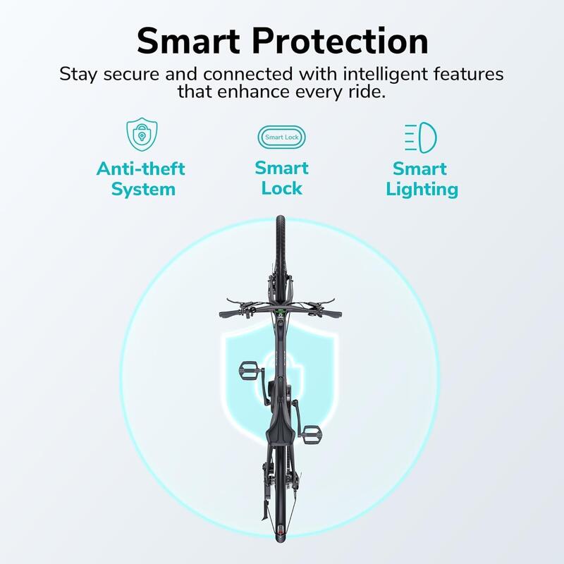 Bicicleta electrică urbană Engwe MapFour N1 PRO 250W fibră de carbon 360Wh