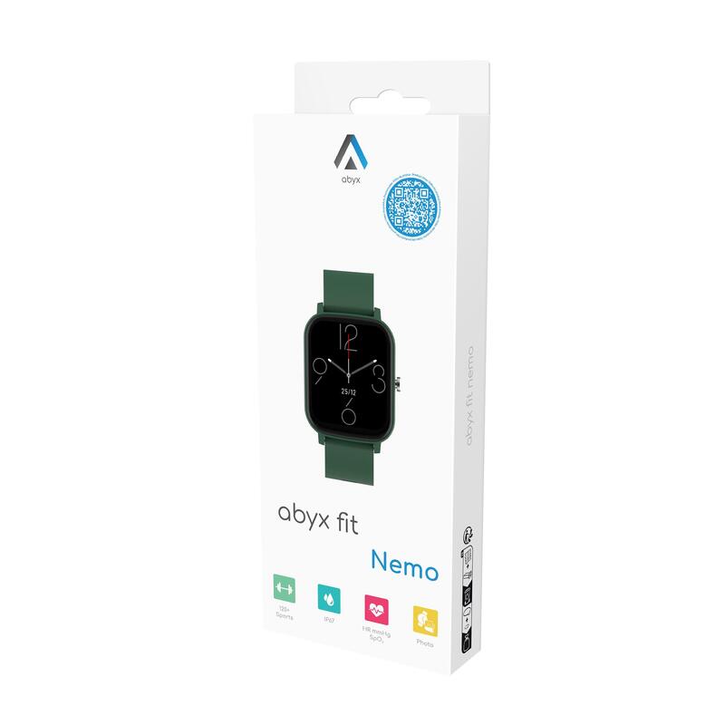 ABYX Fit Nemo – Montre Connectée Multisport avec Appels Bluetooth – Verte