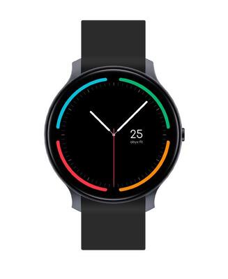 Abyx fit light hd – multisport smartwatch met bluetooth-oproepen – zwart