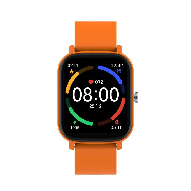ABYX Fit Nemo – Montre Connectée Multisport avec Appels Bluetooth – Orange