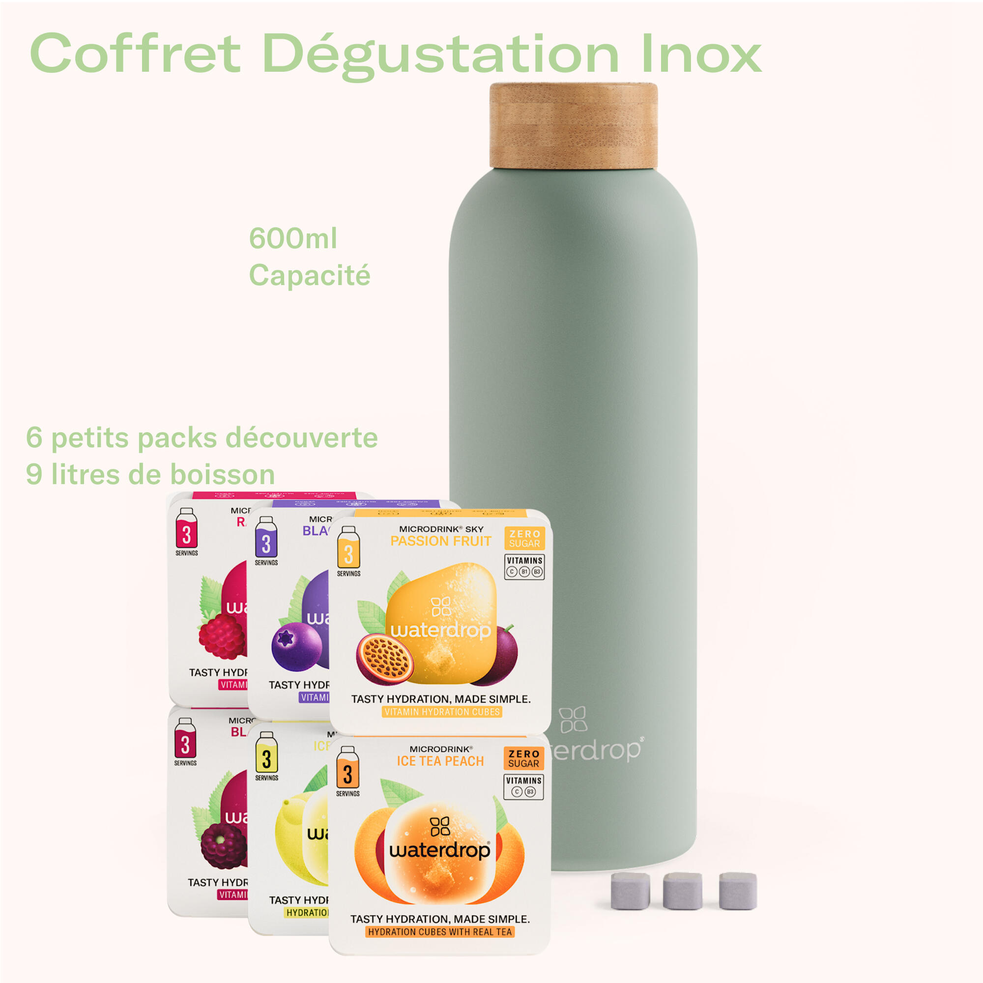 waterdrop Coffret Dégustation Inox 2/6