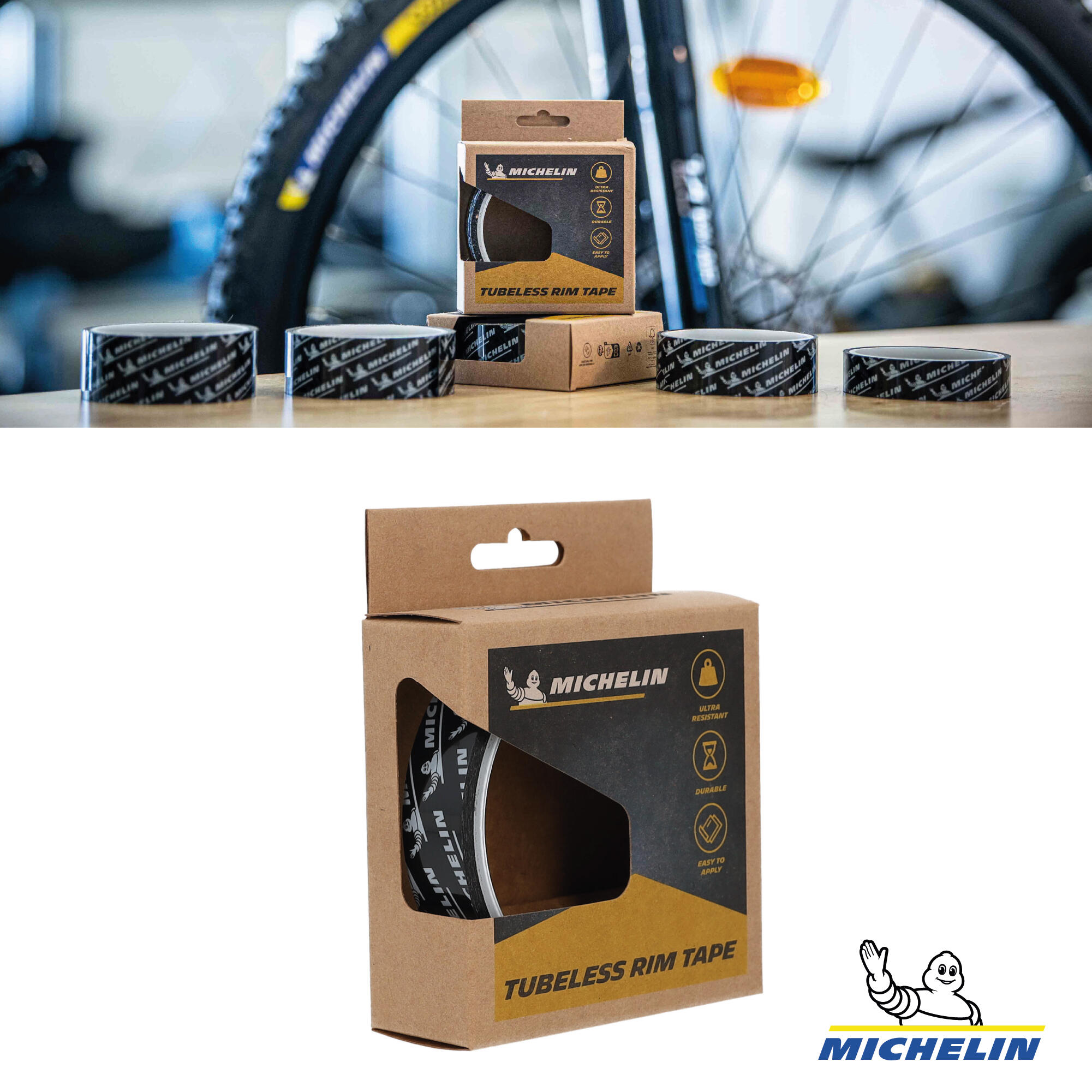 Fond de jante tubeless 21 mm x 10 M MICHELIN - Compatible VTT, vélo de montagne 3/5