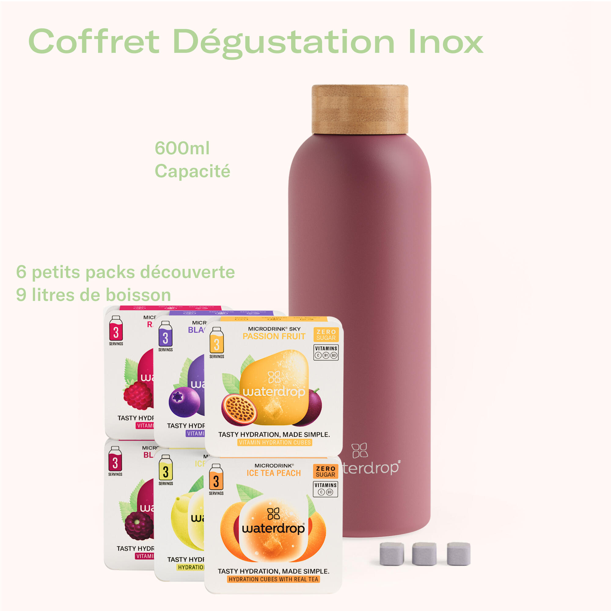 waterdrop Coffret Dégustation Inox 2/6