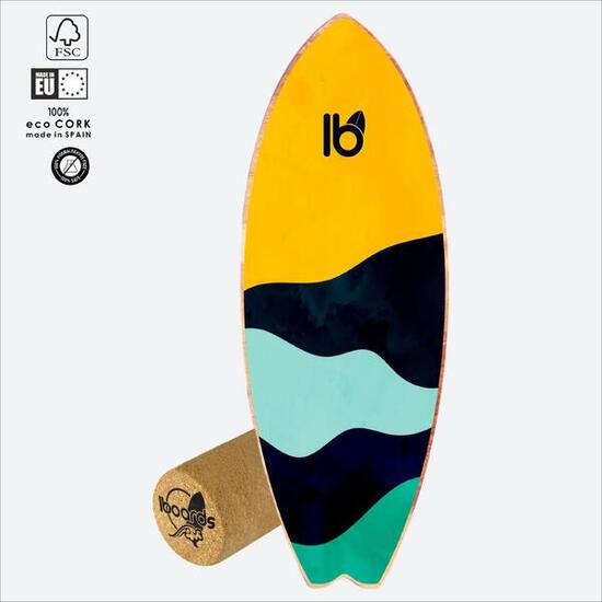 Balance Board IBOARDS Way – Surf Trainer mit Korkrolle